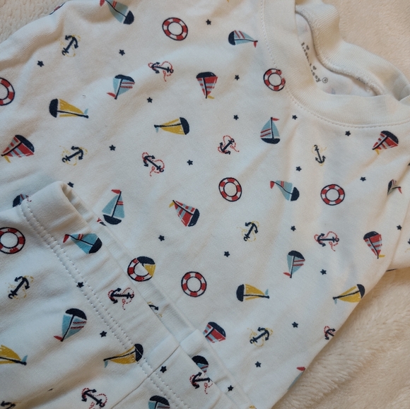Kissy kissy short pajama bundle 12-18m whale and sail boats - Picture 4 of 9